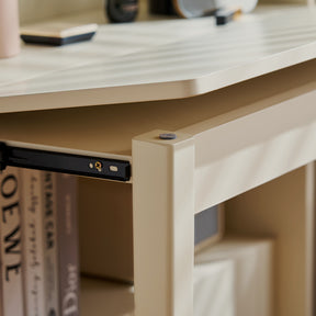Fabian Bookcase Set With Chair/Carbon Crystalline Panel/Single Desk Multiple Color