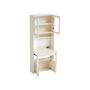 Fabian Bookcase Set With Chair/Carbon Crystalline Panel/Single Desk Multiple Color