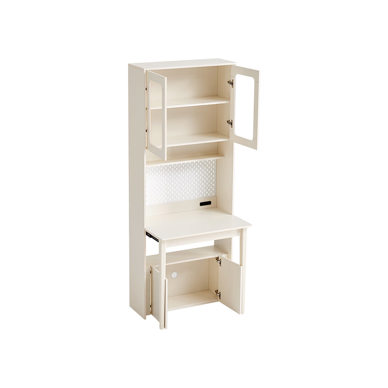 Fabian Bookcase Set With Chair/Carbon Crystalline Panel/Single Desk Multiple Color