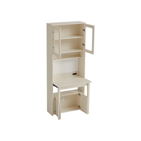 Fabian Bookcase Set With Chair/Carbon Crystalline Panel/Single Desk Multiple Color