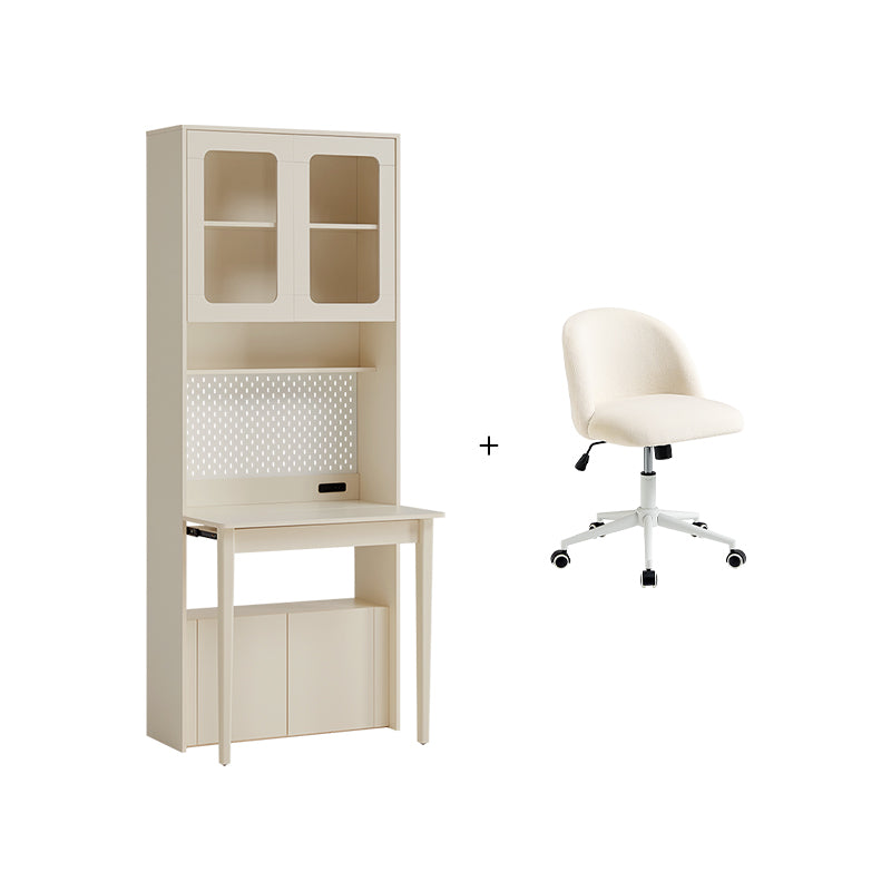 Fabian Bookcase Set With Chair/Carbon Crystalline Panel/Single Desk Multiple Color