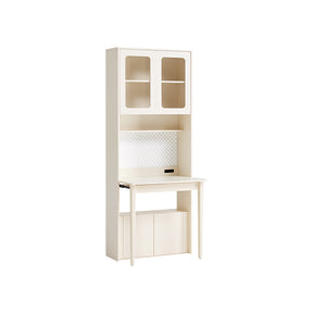 Fabian Bookcase Set With Chair/Carbon Crystalline Panel/Single Desk Multiple Color