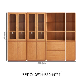 Daphne Bookcase/Bookshelf Modular Display Shelf & Storage Multiple Size