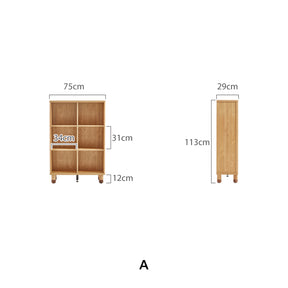 Efrain Bookcase/Bookshelf Modular Display Shelf & Storage Multiple Size