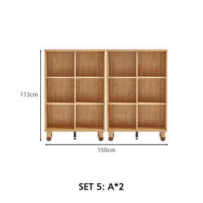 Efrain Bookcase/Bookshelf Modular Display Shelf & Storage Multiple Size