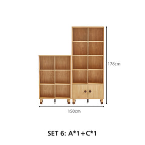 Efrain Bookcase/Bookshelf Modular Display Shelf & Storage Multiple Size