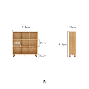 Efrain Bookcase/Bookshelf Modular Display Shelf & Storage Multiple Size
