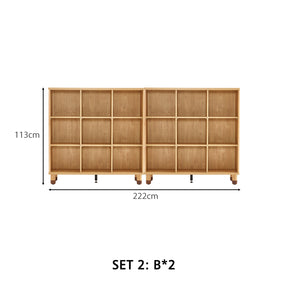 Efrain Bookcase/Bookshelf Modular Display Shelf & Storage Multiple Size