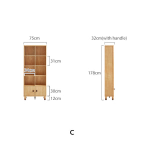 Efrain Bookcase/Bookshelf Modular Display Shelf & Storage Multiple Size