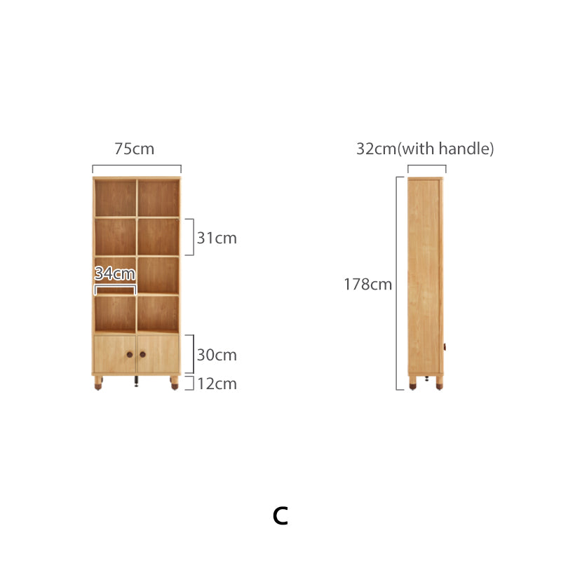 Efrain Bookcase/Bookshelf Modular Display Shelf & Storage Multiple Size