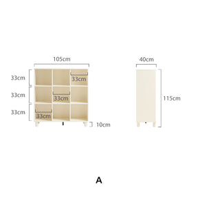 Elbert 105cm Bookcase/Bookshelf Modular Display Shelf & Storage Multiple Model