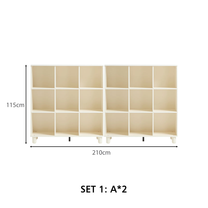 Elbert 105cm Bookcase/Bookshelf Modular Display Shelf & Storage Multiple Model