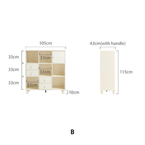 Elbert 105cm Bookcase/Bookshelf Modular Display Shelf & Storage Multiple Model