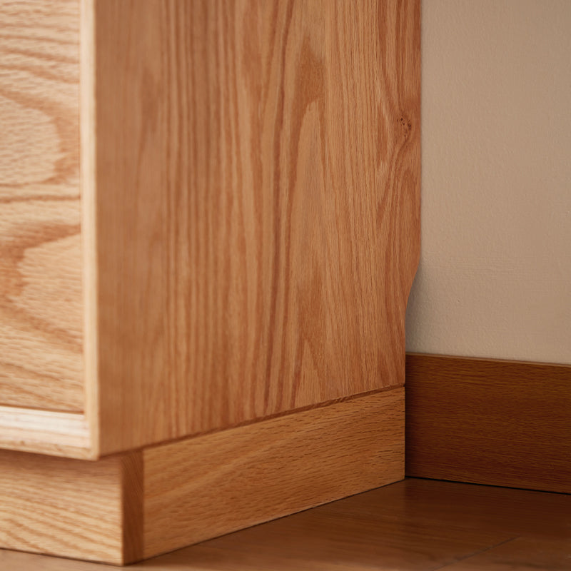 Freya 80cm FAS-Graded Solid American Oak Wood Bookcase Display Shelf & Storage