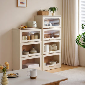 Gareth 75cm Flip-door Modular Bookcase Bookshelf/Storage Rack White