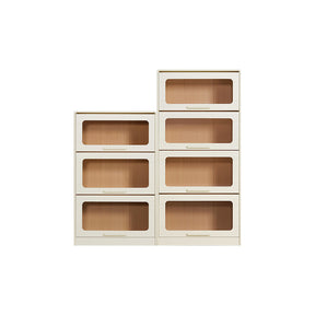 Gareth 75cm Flip-door Modular Bookcase Bookshelf/Storage Rack White