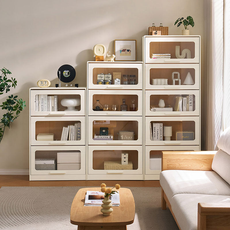 Gareth 75cm Flip-door Modular Bookcase Bookshelf/Storage Rack White