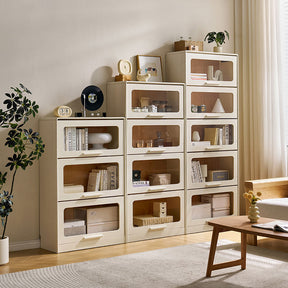 Gareth 75cm Flip-door Modular Bookcase Bookshelf/Storage Rack White