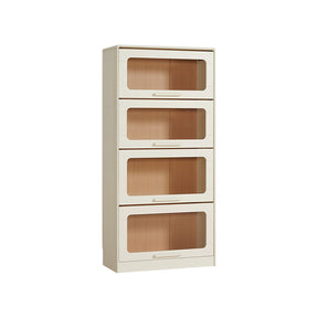 Gareth 75cm Flip-door Modular Bookcase Bookshelf/Storage Rack White