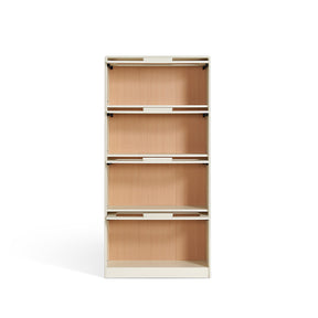 Gareth 75cm Flip-door Modular Bookcase Bookshelf/Storage Rack White