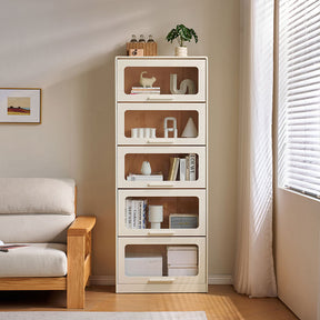 Gareth 75cm Flip-door Modular Bookcase Bookshelf/Storage Rack White