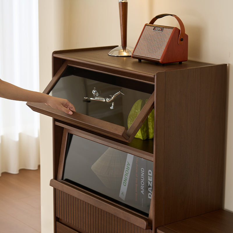 Gideon 79cm Flip-door Bookcase Display Shelf/Storage Cabinet