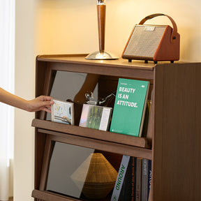 Gideon 79cm Flip-door Bookcase Display Shelf/Storage Cabinet