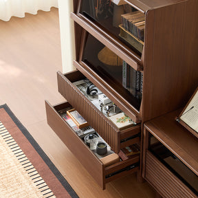 Gideon 79cm Flip-door Bookcase Display Shelf/Storage Cabinet