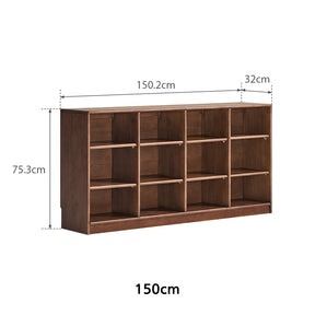 Irene 110cm/150cm Rubberwood Bookcase/Bookshelf/Cabinet Display Shelf & Storage