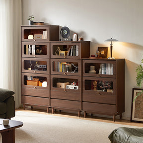 Kane 80cm Flip-door Bookcase Display Shelf/Modular Storage Cabinet For Home