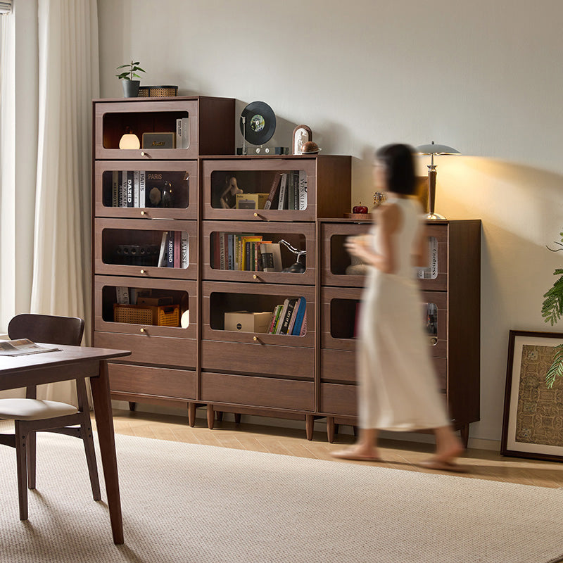 Kane 80cm Flip-door Bookcase Display Shelf/Modular Storage Cabinet For Home