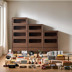 Kane 80cm Flip-door Bookcase Display Shelf/Modular Storage Cabinet For Home