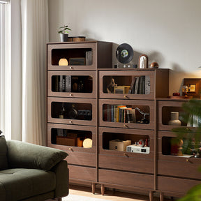 Kane 80cm Flip-door Bookcase Display Shelf/Modular Storage Cabinet For Home