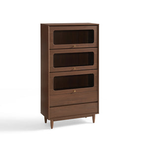 Kane 80cm Flip-door Bookcase Display Shelf/Modular Storage Cabinet For Home