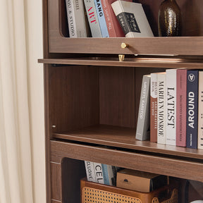 Kane 80cm Flip-door Bookcase Display Shelf/Modular Storage Cabinet For Home