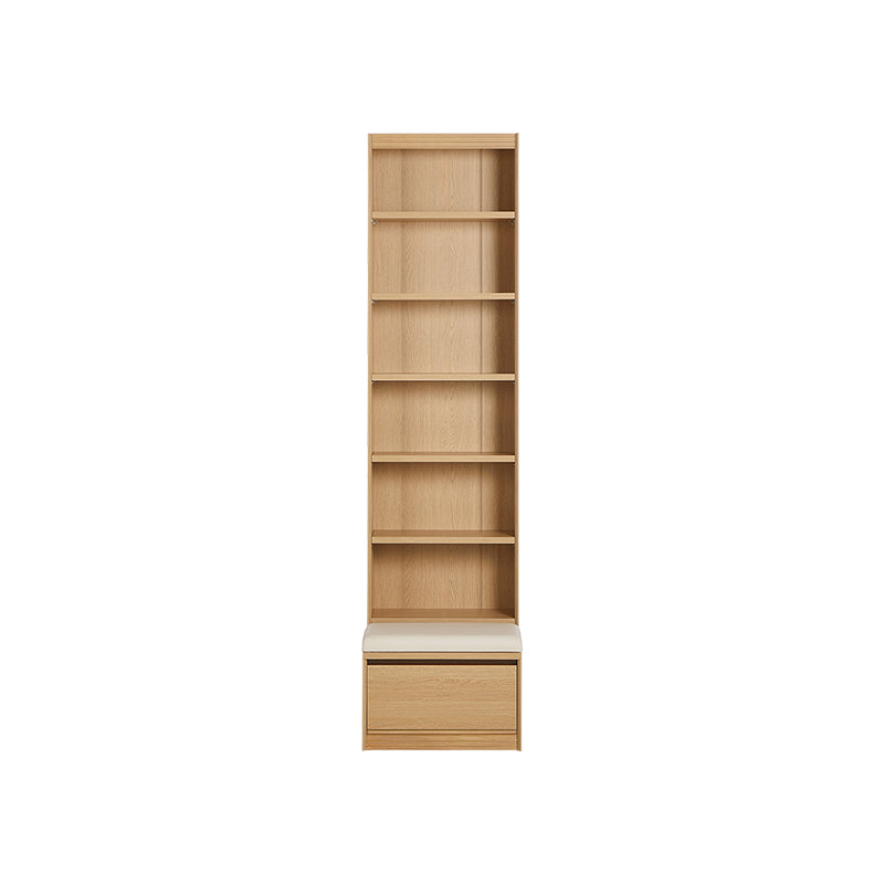 Watson 60cm/80cm Bookcase Modular Display Shelf & Storage With Cabinet Natural Wood Color