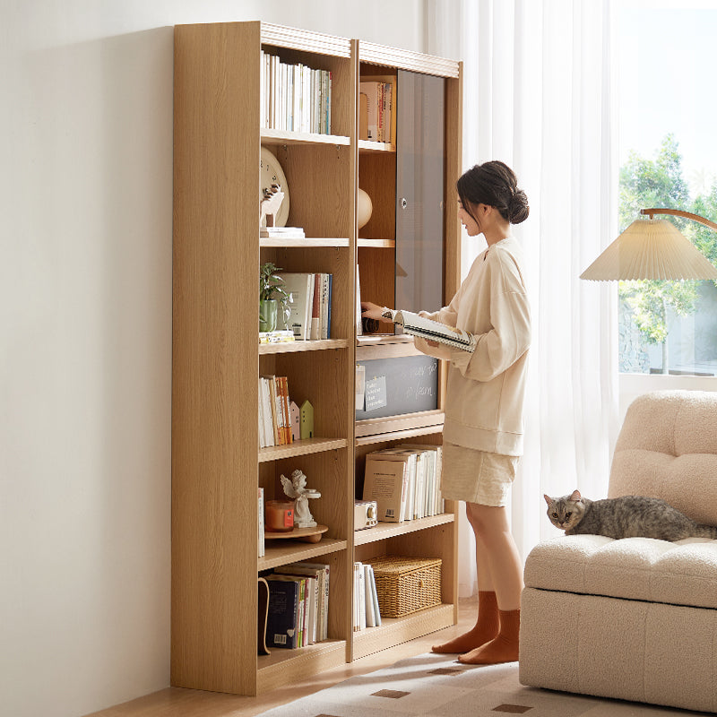 Watson 60cm/80cm Bookcase Modular Display Shelf & Storage Natural Wood Color