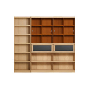 Watson 60cm/80cm Bookcase Modular Display Shelf & Storage Natural Wood Color