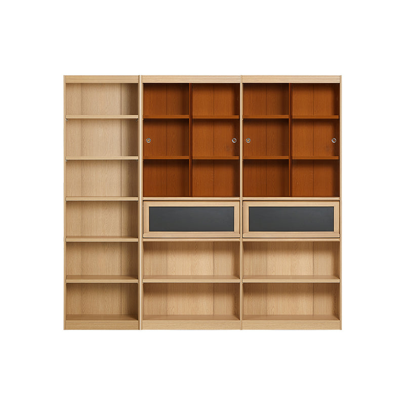 Watson 60cm/80cm Bookcase Modular Display Shelf & Storage Natural Wood Color