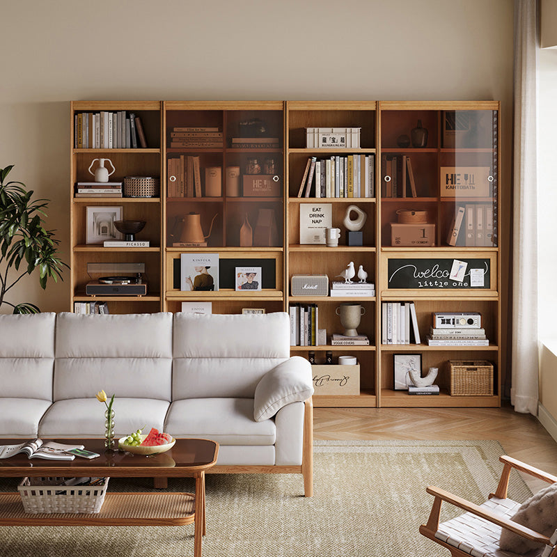 Watson 60cm/80cm Bookcase Modular Display Shelf & Storage Natural Wood Color