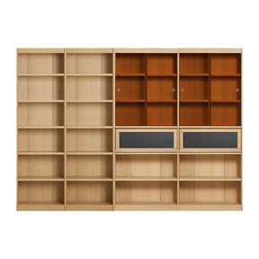 Watson 60cm/80cm Bookcase Modular Display Shelf & Storage Natural Wood Color