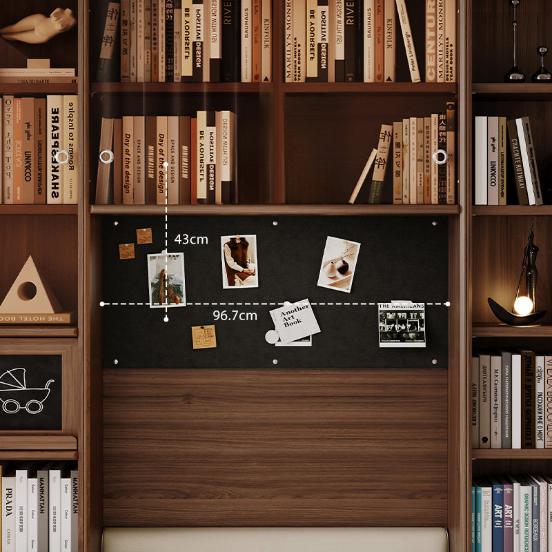Watson 60cm/80cm Bookcase Modular Display Shelf & Storage With Cabinet/Lighting Walnut Color