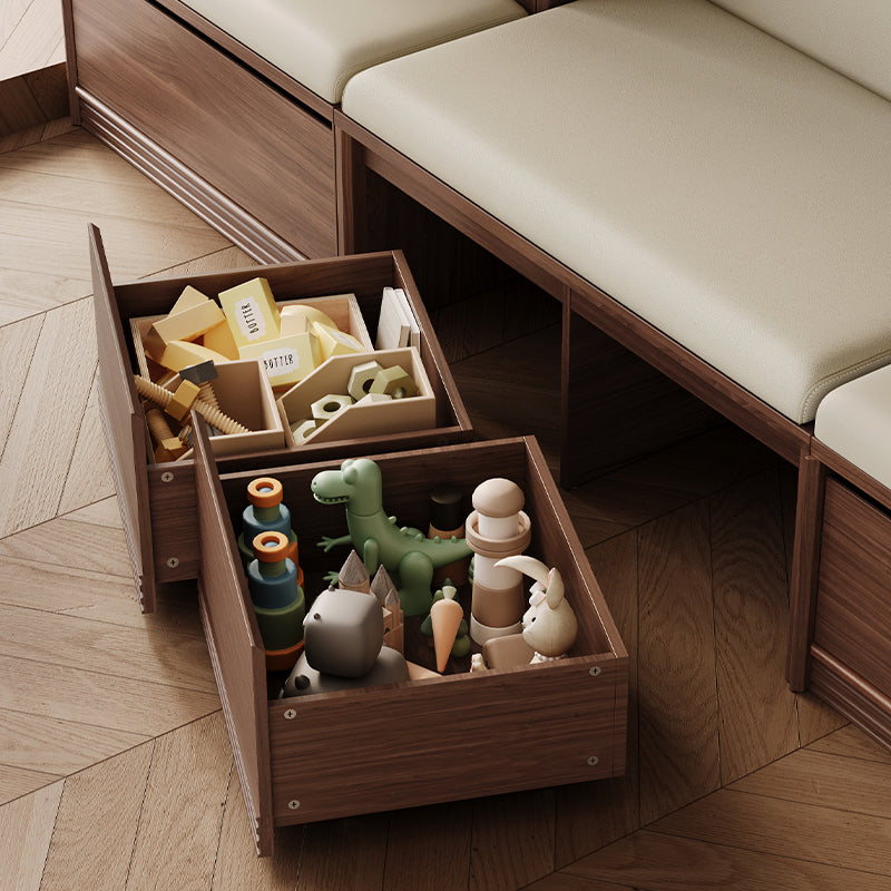 Watson 60cm/80cm Bookcase Modular Display Shelf & Storage With Cabinet/Lighting Walnut Color