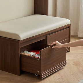 Watson 60cm/80cm Bookcase Modular Display Shelf & Storage With Cabinet/Lighting Walnut Color