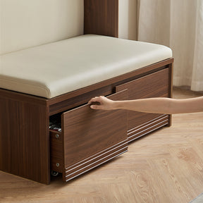 Watson 60cm/80cm Bookcase Modular Display Shelf & Storage With Cabinet/Lighting Walnut Color