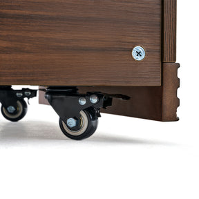 Watson 60cm/80cm Bookcase Modular Display Shelf & Storage With Cabinet/Lighting Walnut Color