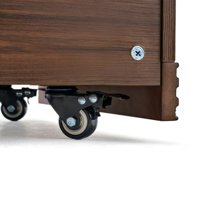 Watson 60cm/80cm Bookcase Modular Display Shelf & Storage With Cabinet/Lighting Walnut Color