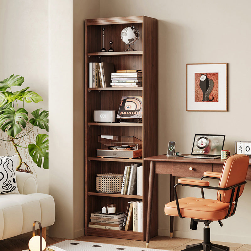 Watson 60cm/80cm Bookcase Modular Display Shelf & Storage With Lighting Walnut Color