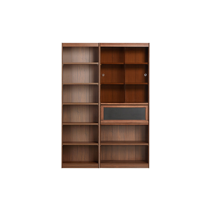 Watson 60cm/80cm Bookcase Modular Display Shelf & Storage With Lighting Walnut Color