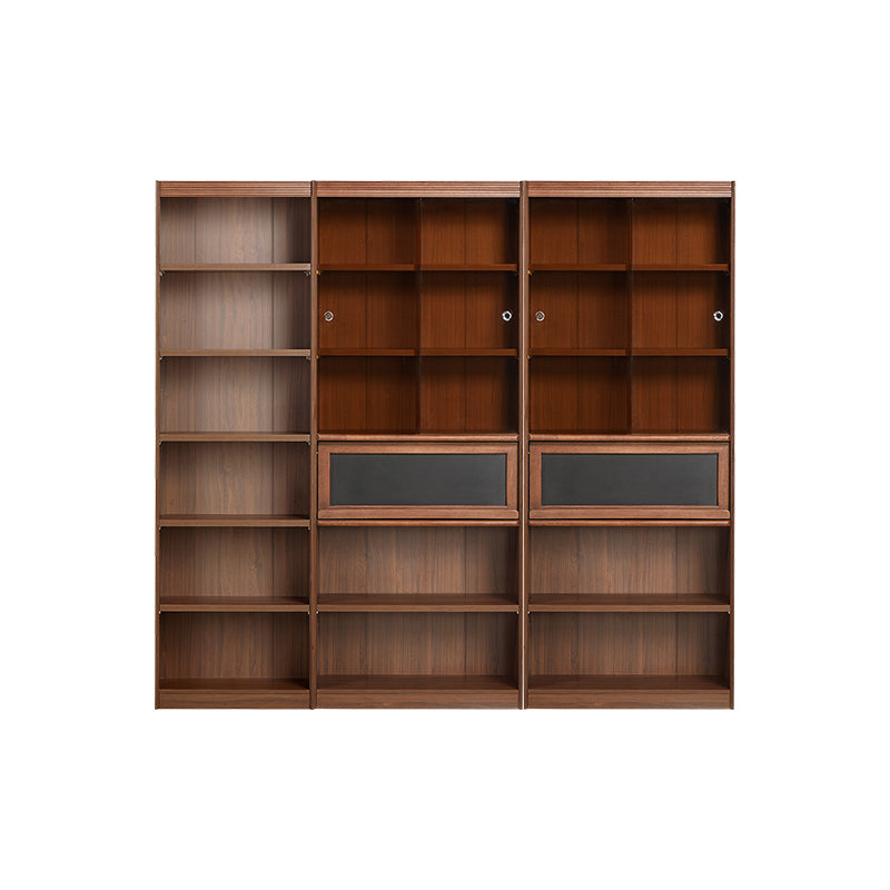 Watson 60cm/80cm Bookcase Modular Display Shelf & Storage With Lighting Walnut Color